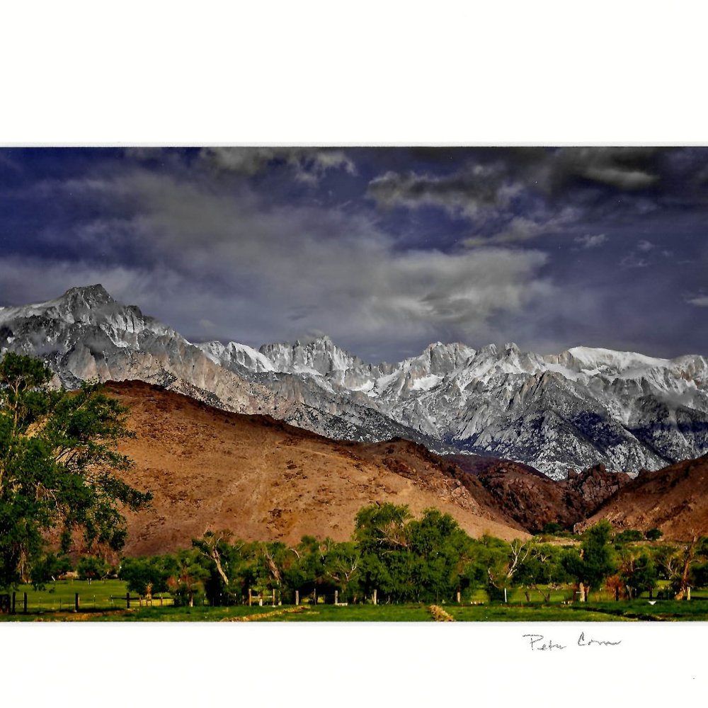 Morning Light On Mount Whitney Signed Matted Photographic Art Print + Artist COA